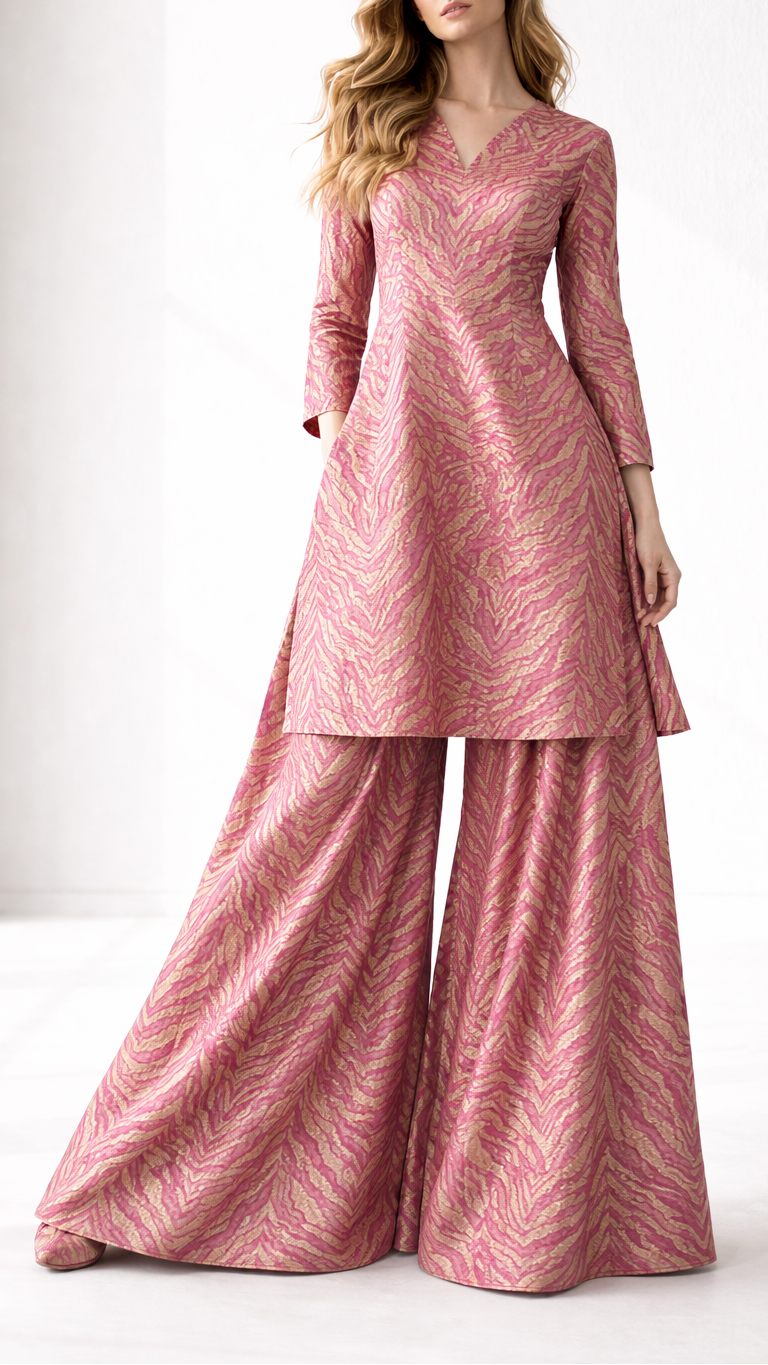 Purple Banarasi Brocade Fabric With All Over Zari Handloom 21664