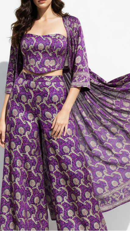 Navy Blue Banarasi Brocade Fabric With All Over Thread And Zari Handloom 21274