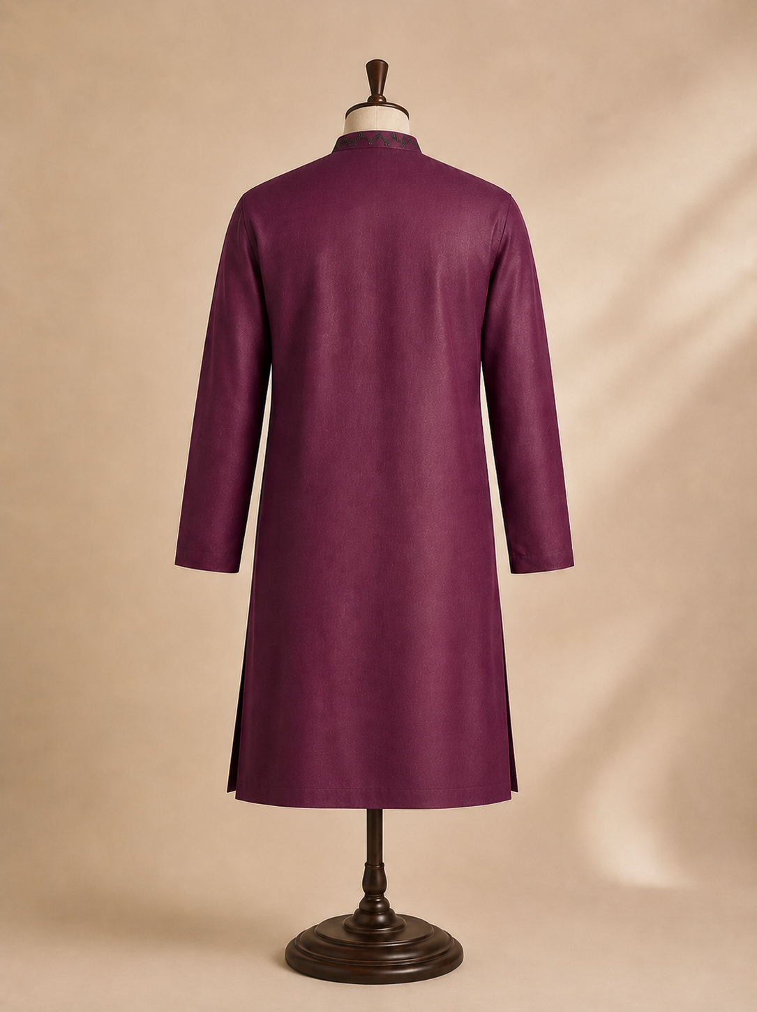 The Kohinoor - Unstitched Purple Kurta Fabric For Men 22187