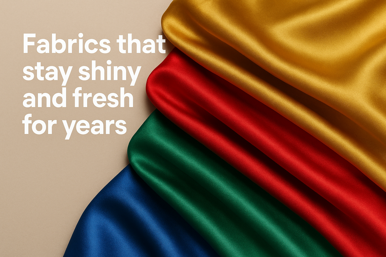 Fabrics That Stay Shiny And Fresh For Years