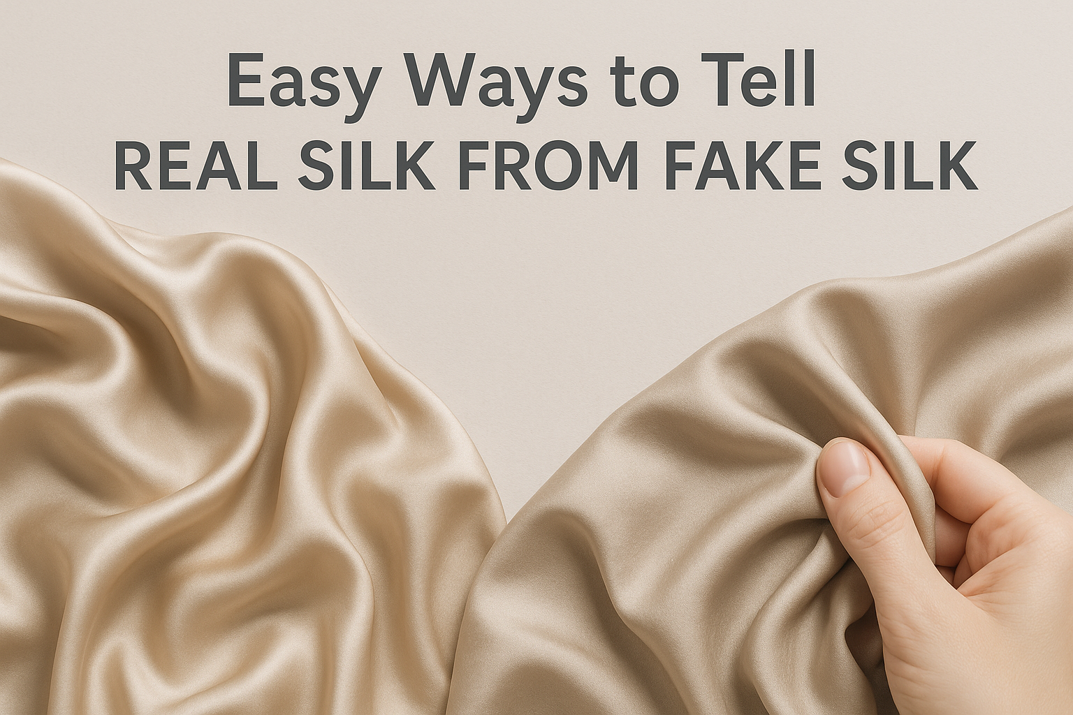 Easy Ways To Tell Original Silk From Fake Silk