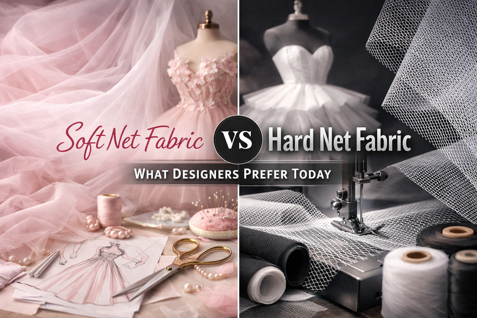 Soft Net Fabric vs Hard Net Fabric: What Designers Prefer Today
