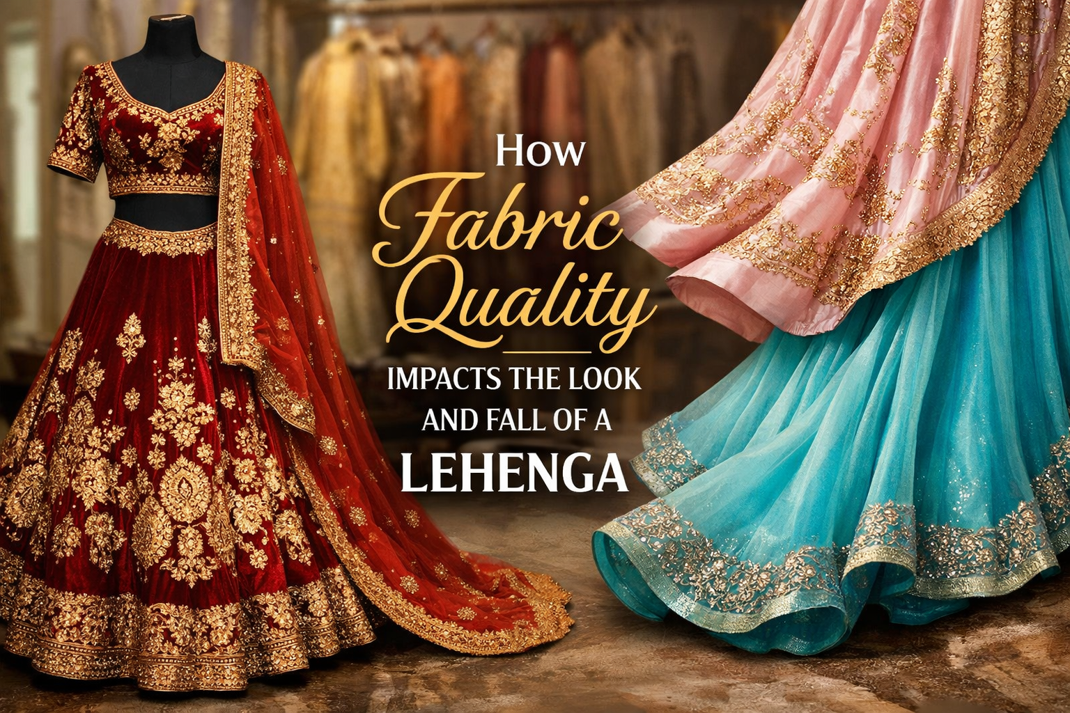 How Fabric Quality Impacts the Look and Fall of a Lehenga
