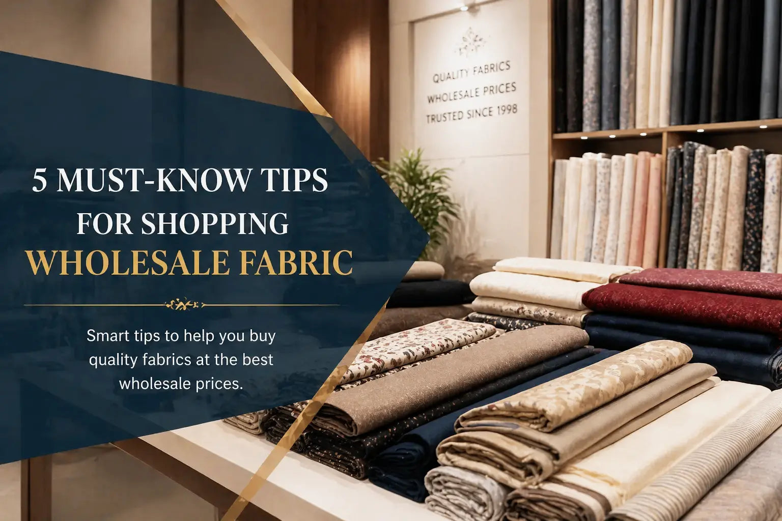 5 Must Know Tips for Shopping Wholesale Fabric