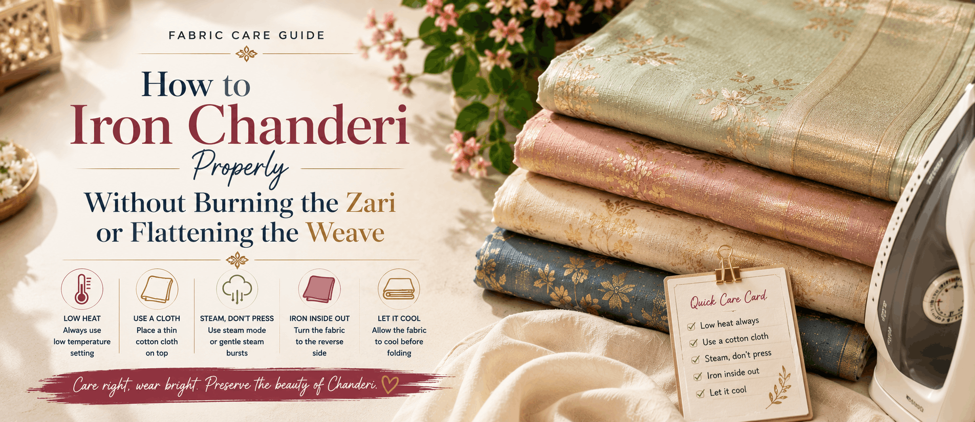 how-t0-iron-chanderi-fabric-outfit-properly