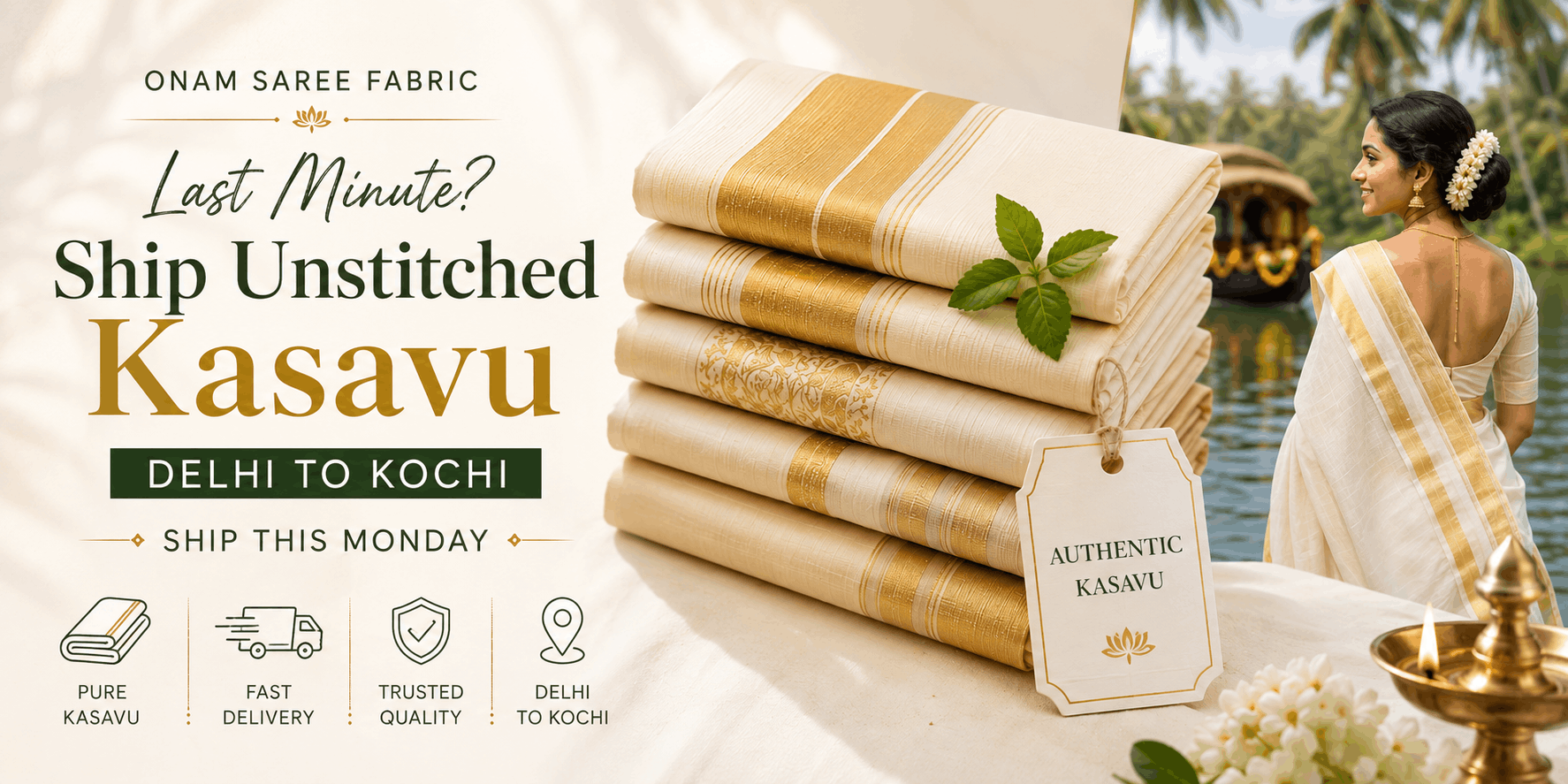 last-minute-ship-unstiched-kasavu--delhi-to-kochi