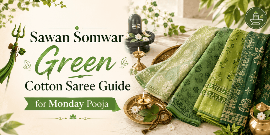 sawan-somwar-green-cotton-saree-guide