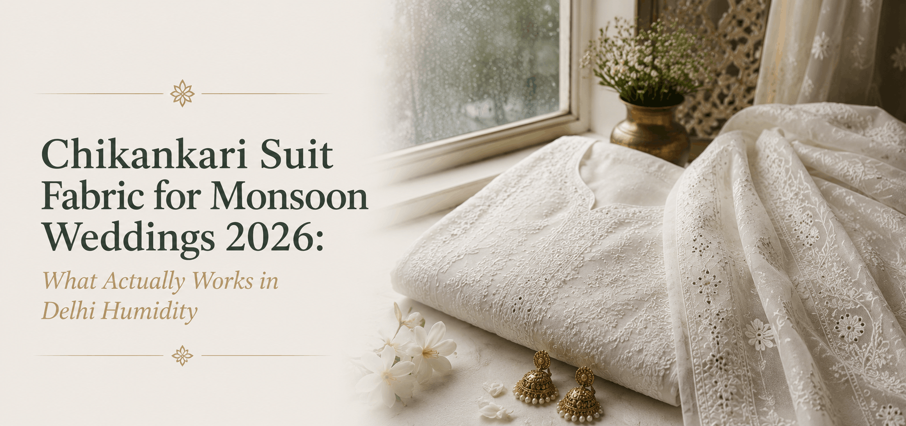 chikankari-suit-fabric-for-monsoon-wedding