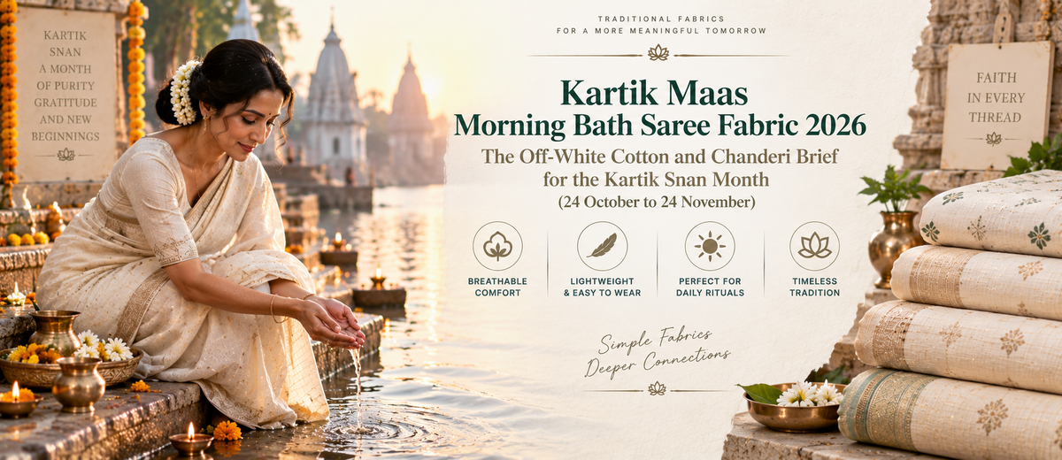 kartik-maas-morning-bath-saree-fabric-guide