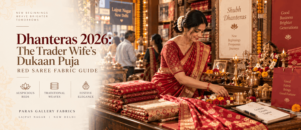 dhanteras-trader-wife's-dukaan-puja-saree-fabrics