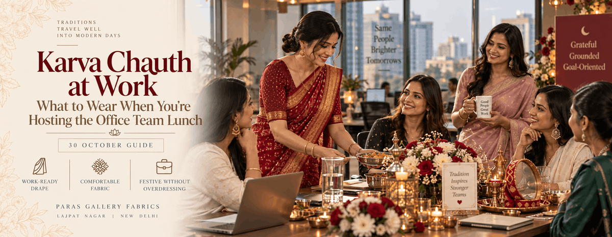 Karva Chauth at Work: What to Wear When You're Hosting the Office Team Lunch (30 October 2026)