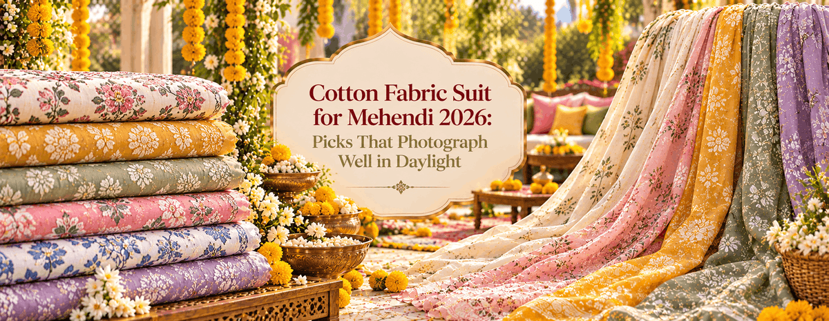 Cotton Fabric Suit for Mehendi 2026: Picks That Photograph Well in Daylight