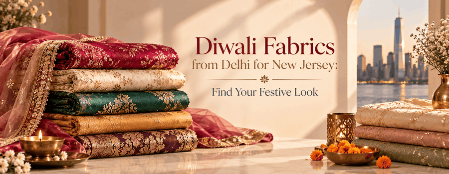 Diwali Fabrics from Delhi for New Jersey: Find Your Festive Look