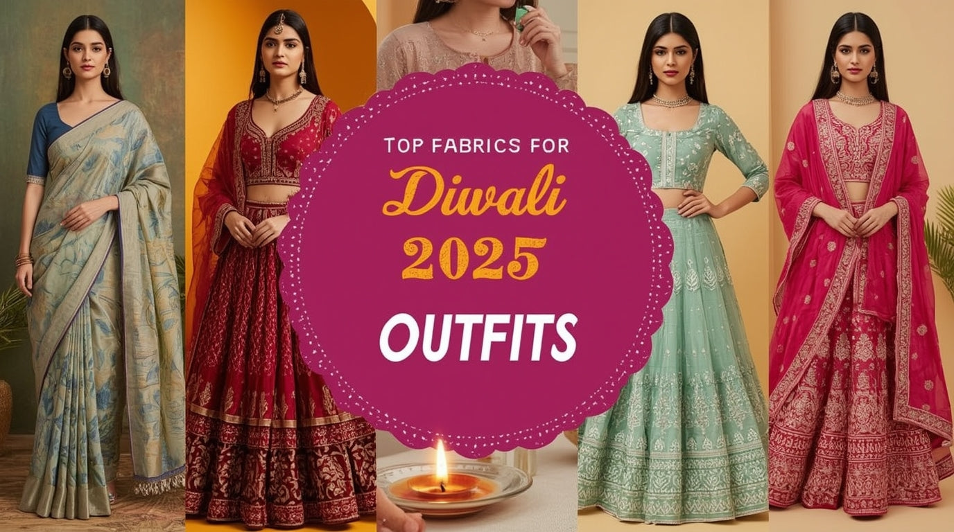Top Fabrics for Diwali 2025 Outfits: Sarees, Lehengas & Jackets