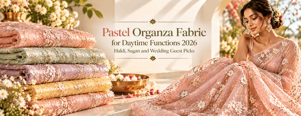Pastel Organza Fabric for Daytime Functions 2026