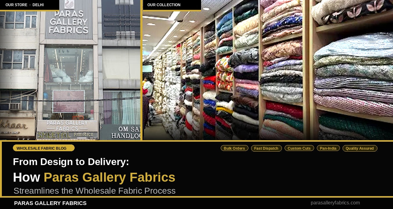 From Design to Delivery: How Paras Gallery Fabrics Streamlines the Wholesale Fabric Process