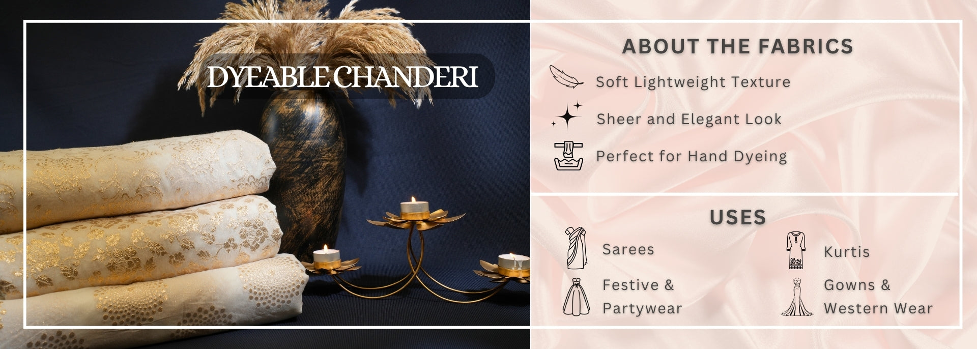 Dyeable Chanderi