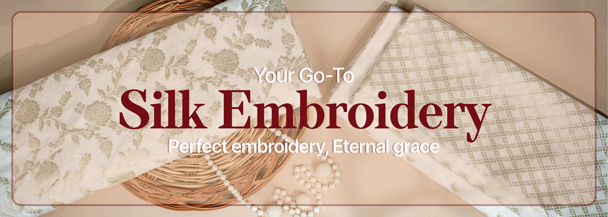 Buy Silk Embroidery Fabric – Up to 35% OFF | Paras Gallery Fabrics – Page 2