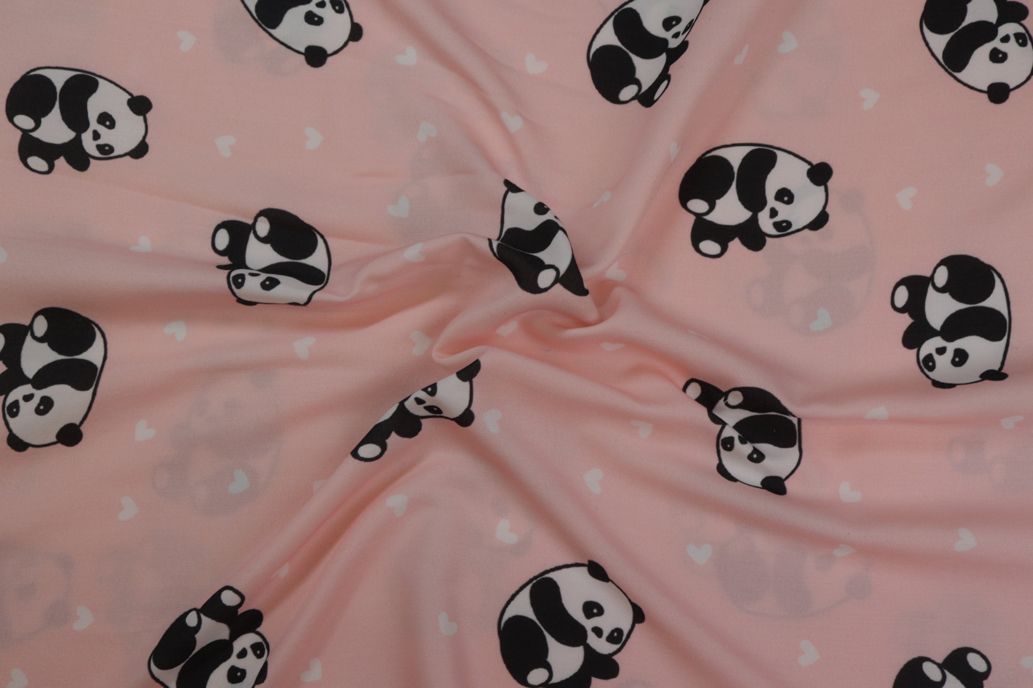 Light Pink Quirky Digital Printed Rayon Fabric