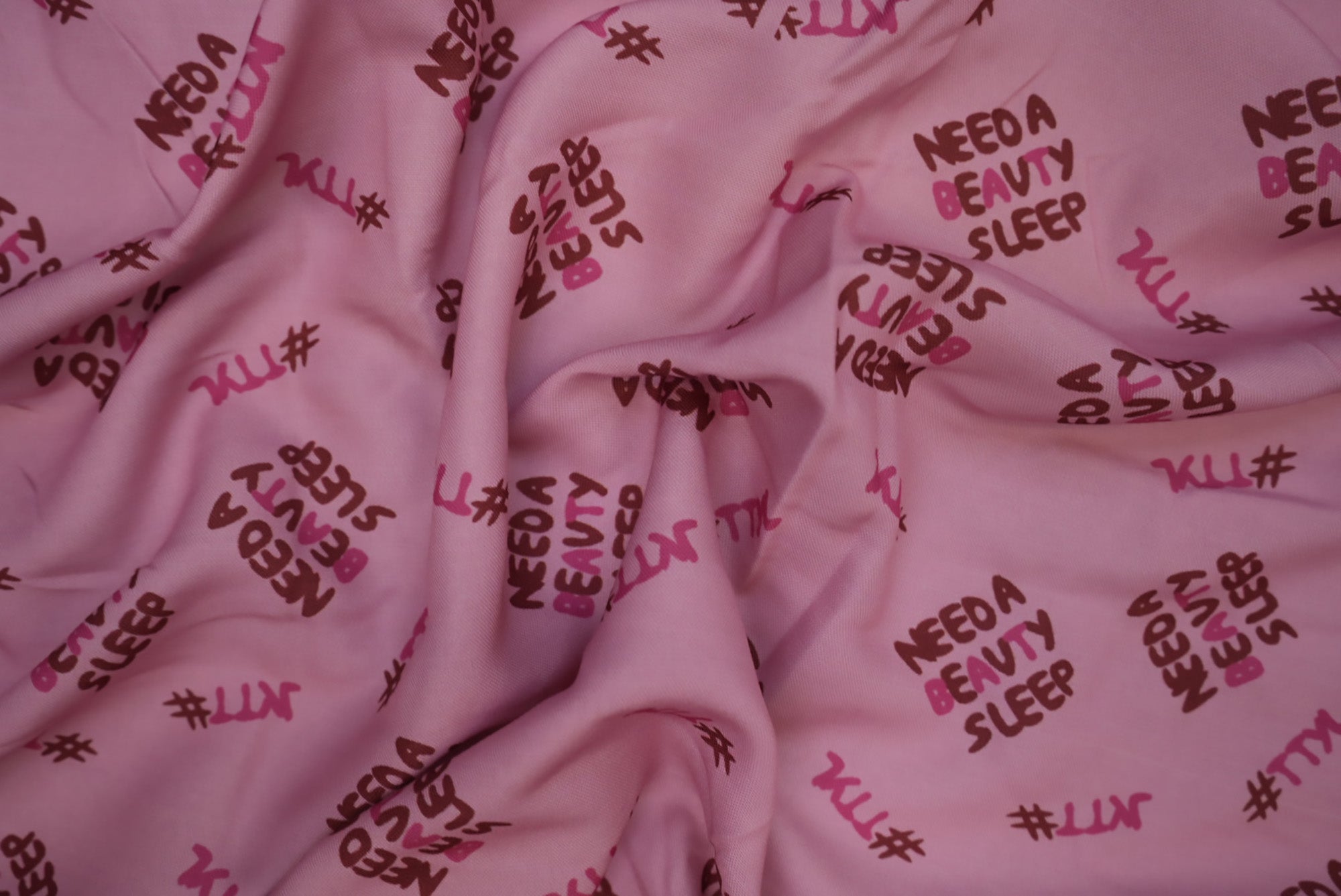 Pink Quirky Digital Print Rayon Fabric