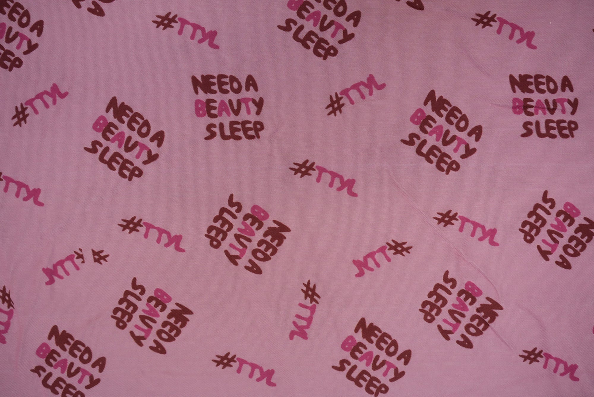 Pink Quirky Digital Print Rayon Fabric