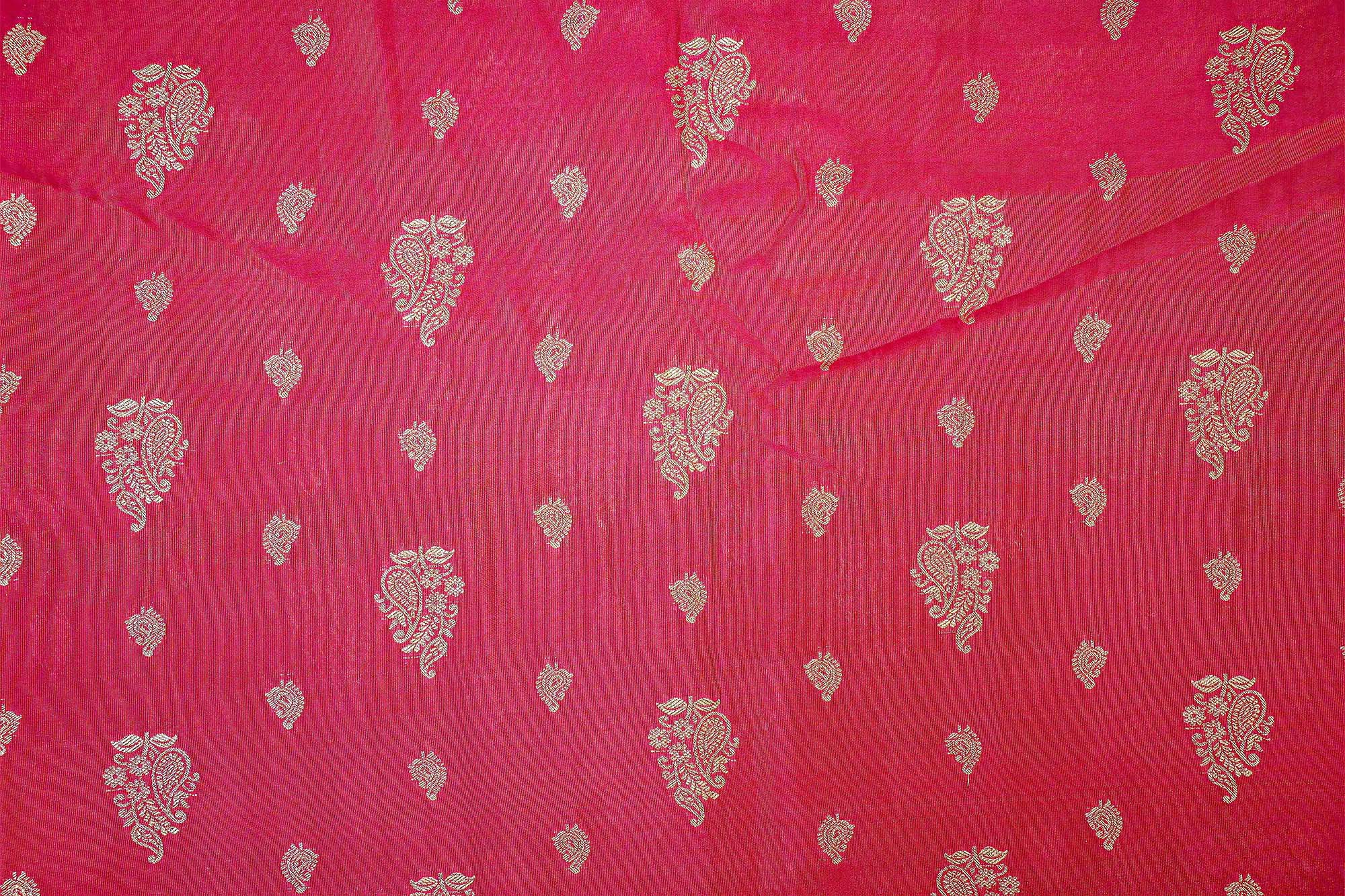 Pink Embroidered Tissue with Exquisite Banarasi Detailing