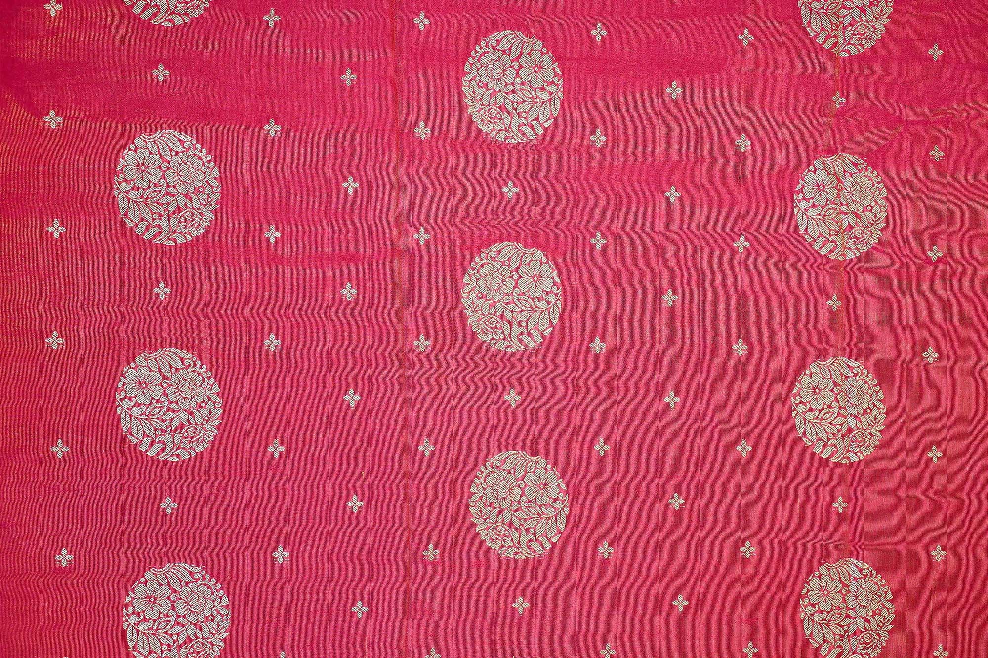 Pink Embroidered Tissue with Exquisite Banarasi Detailing