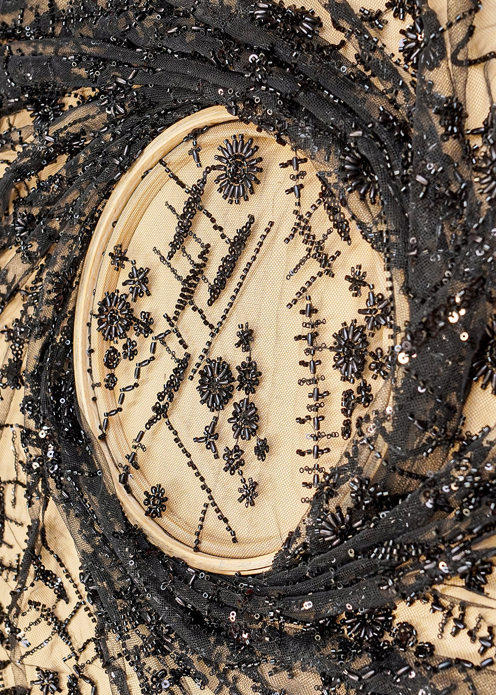 Black-Imported-Net-Fabric-with-All-Over-Katdana,-Bead,-and-Sequins-Work-10163-close-view