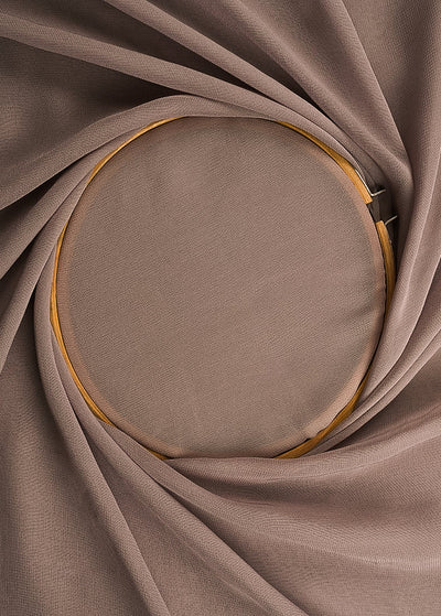 Light Grey Coloured Georgette Fabric 10263(101)