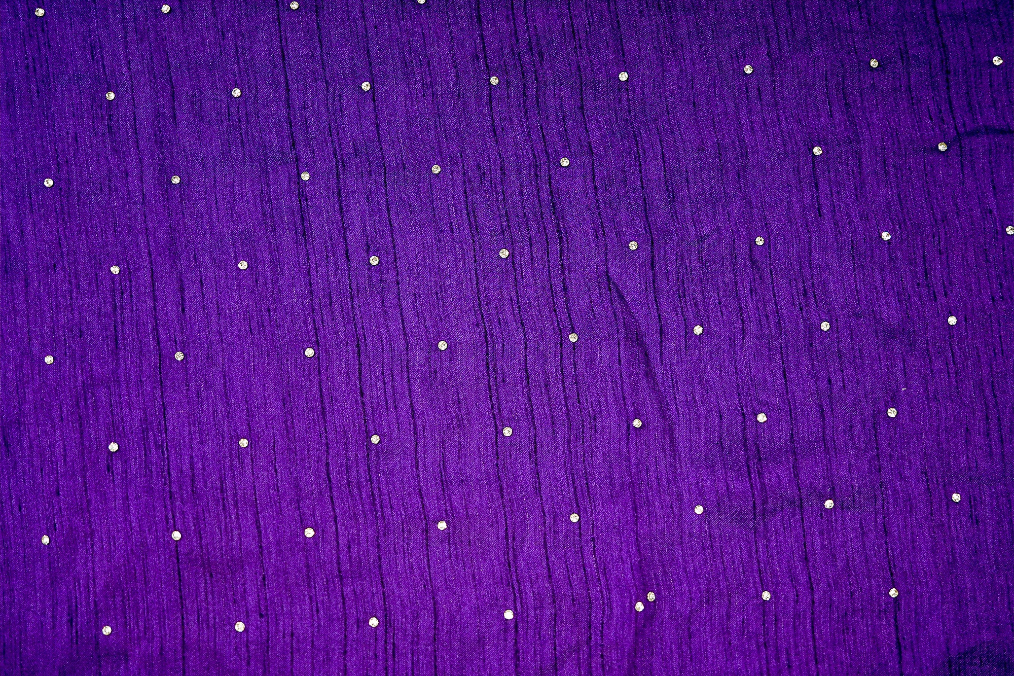 Purple Nysa Silk With Beautiful Allover Swarovski Work