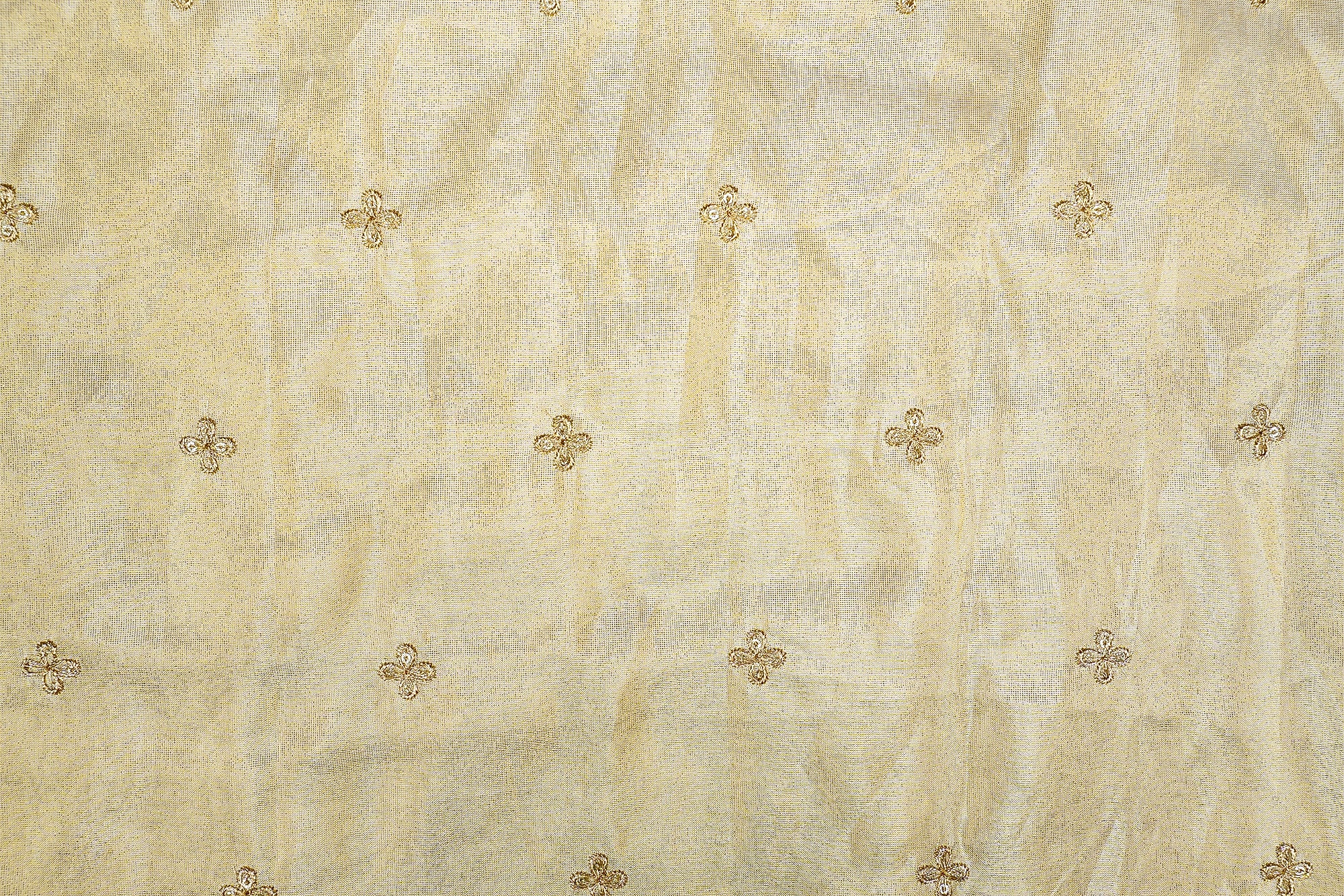 Golden Allure Tissue with Sequins and Zari Butti Embellishments