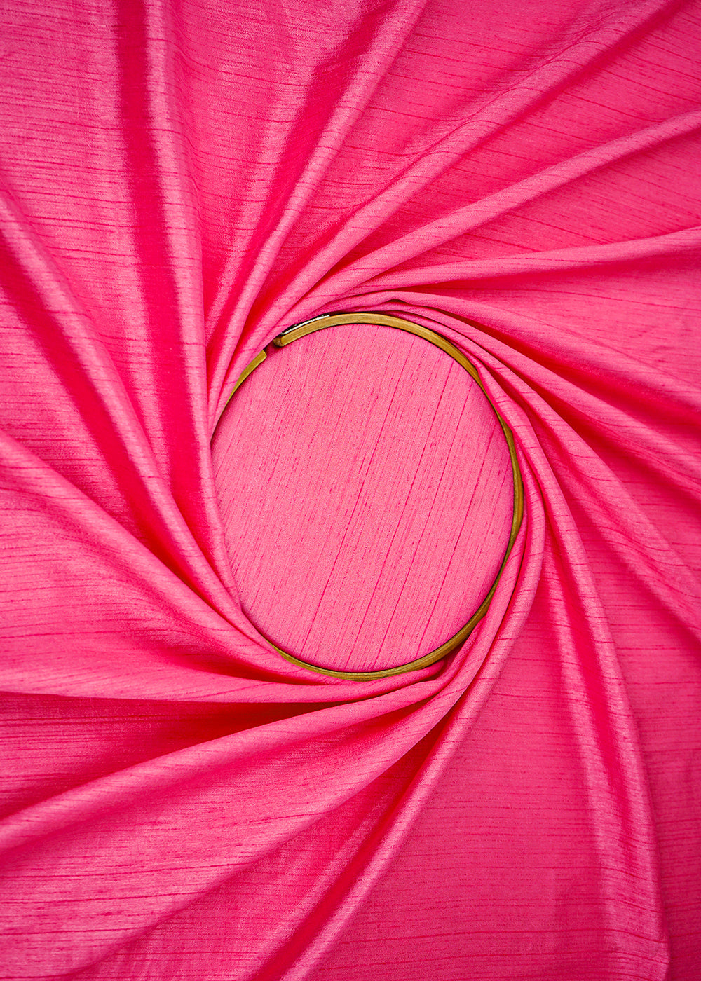 Hot Pink Colored Nysa Silk Fabric 10926(101)