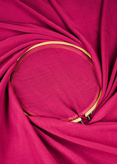 Plum Coloured Georgette Fabric 10968(101)