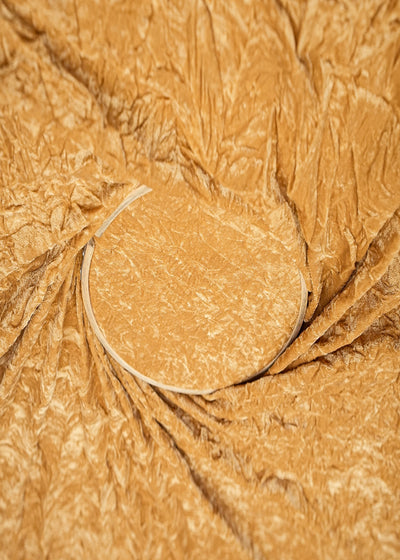 Beige Textured Crushed Velvet Fabric 11797(8)
