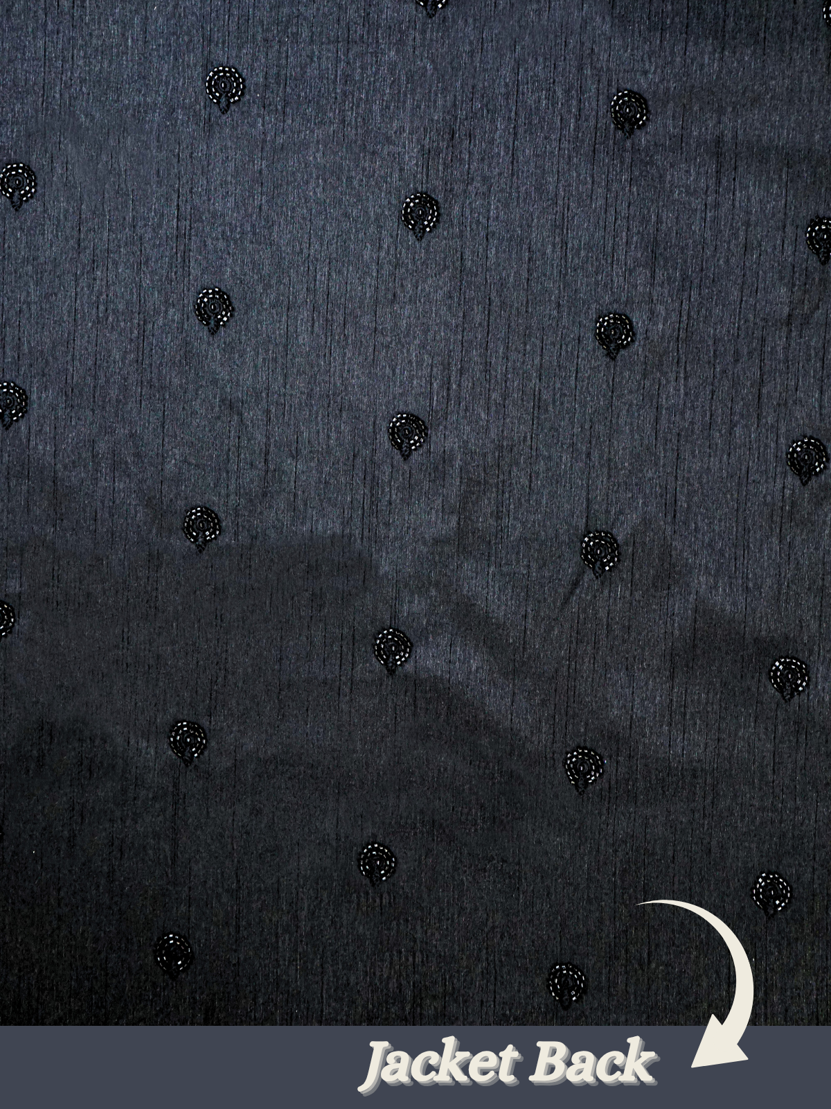 The Riwaayat – Unstitched Black Jodhpuri Jacket Fabric for Men 12105