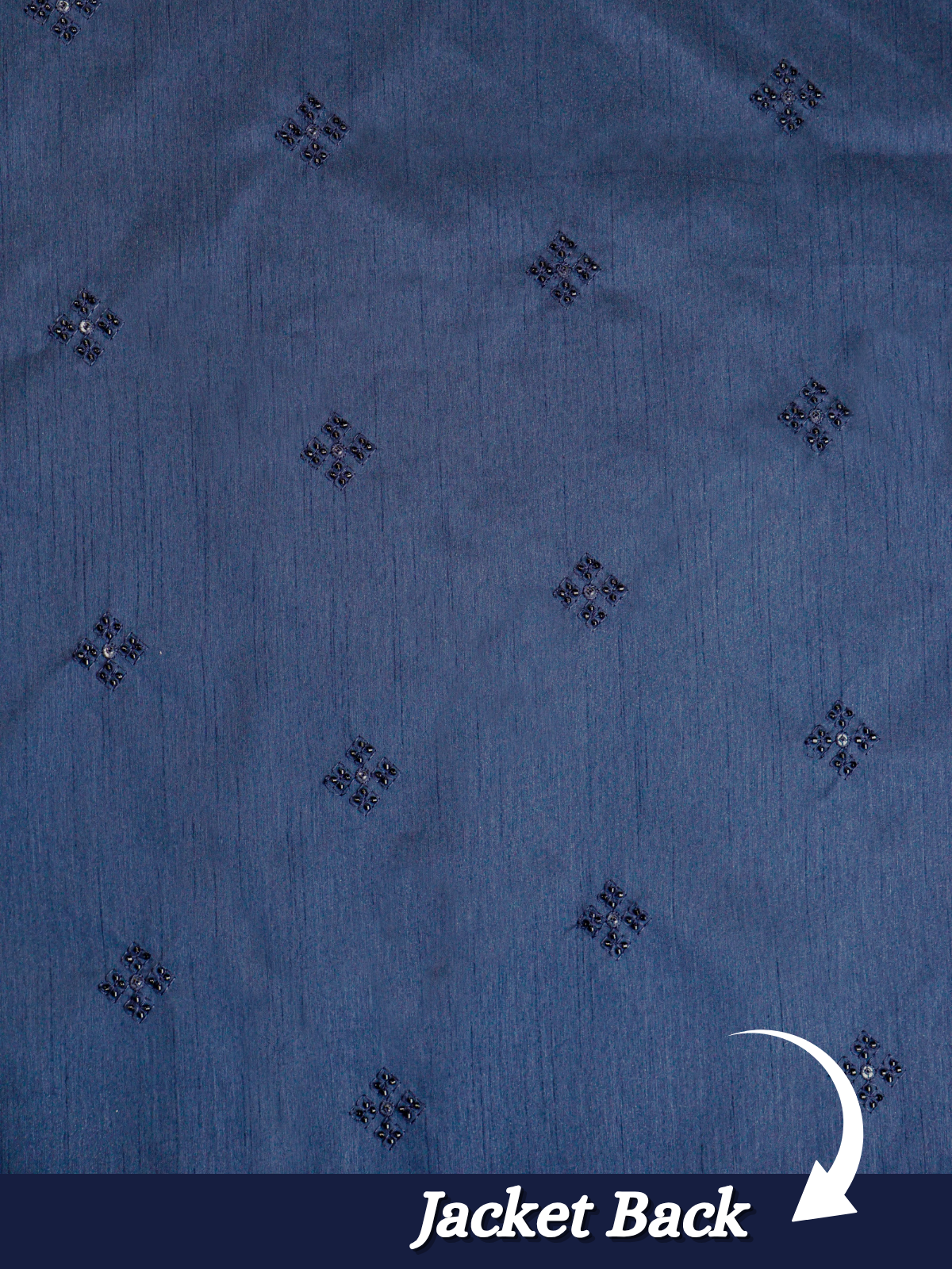 The Riwaayat – Unstitched Navy Blue Nehru Jacket Fabric for Men 12115