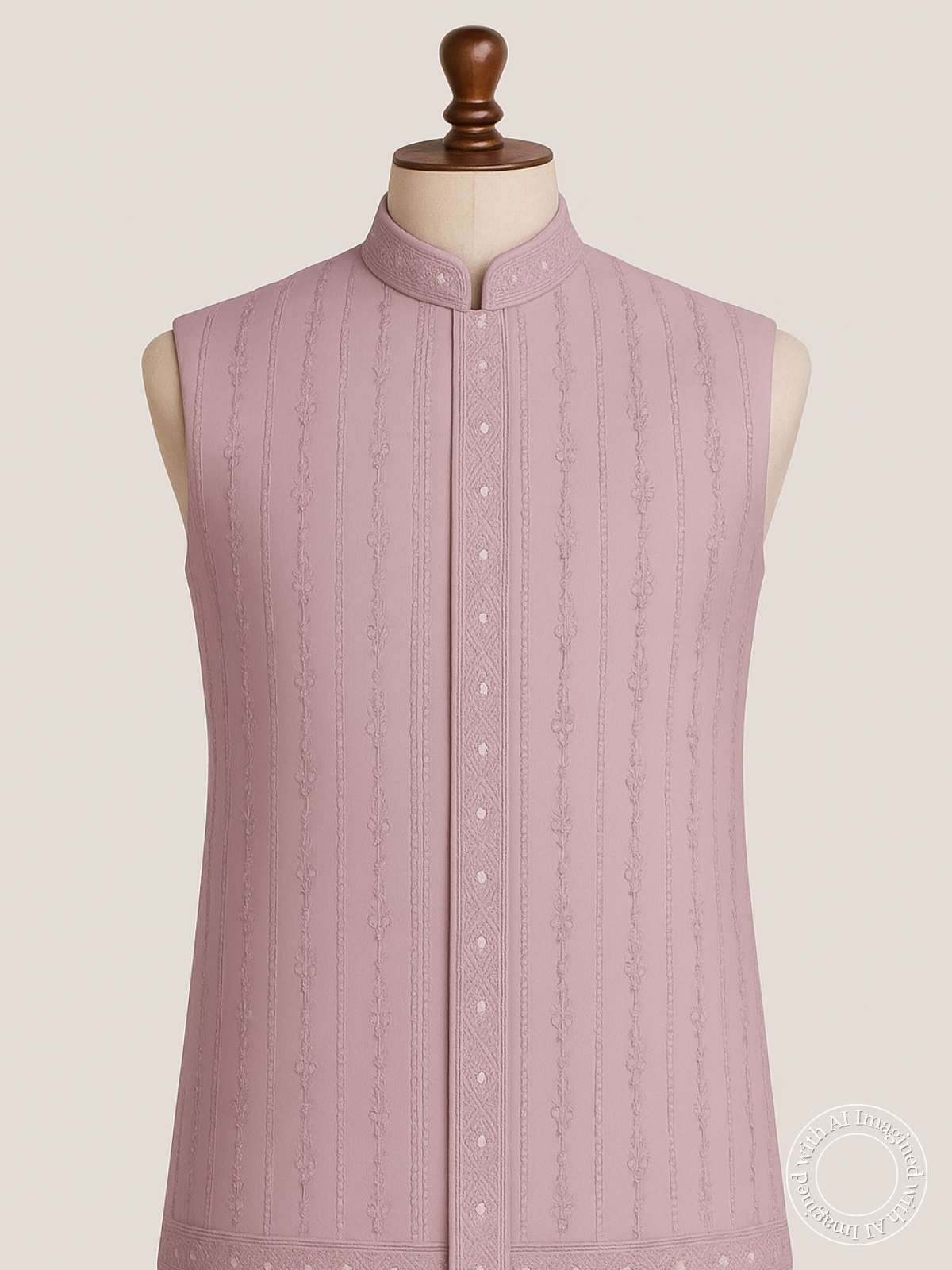 The Riwaayat – Unstitched Lavender Nehru Jacket Fabric for Men 12117