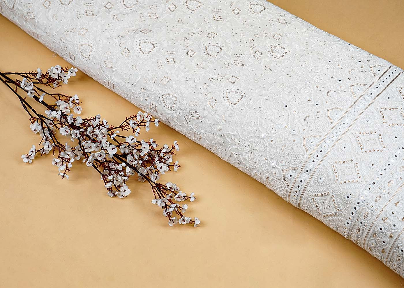 Radiant Georgette Fabric-Paras Gallery Fabrics