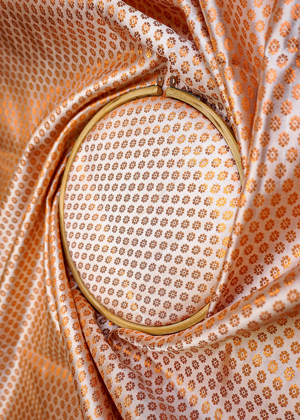 Banarasi-Brocade-with-Allover-Copper-Thread-Handloom-12467-close-view