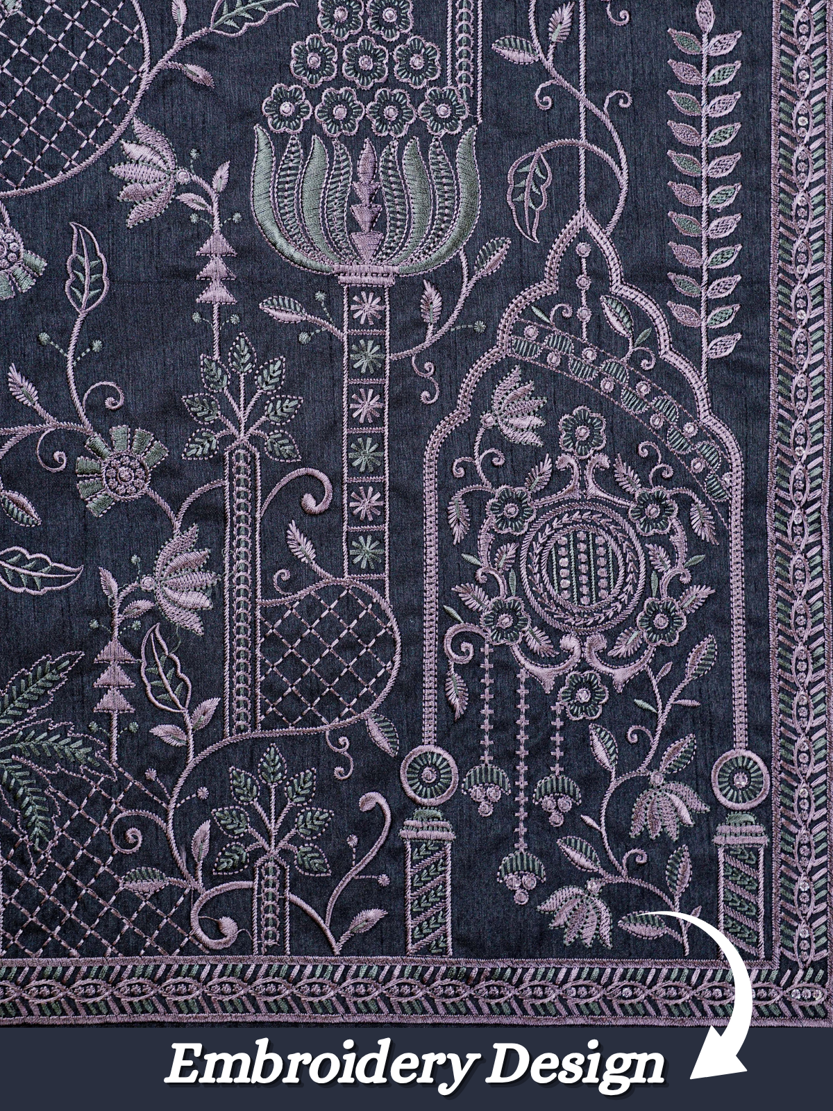 The Riwaayat – Unstitched Black Nehru Jacket Fabric for Men 12533