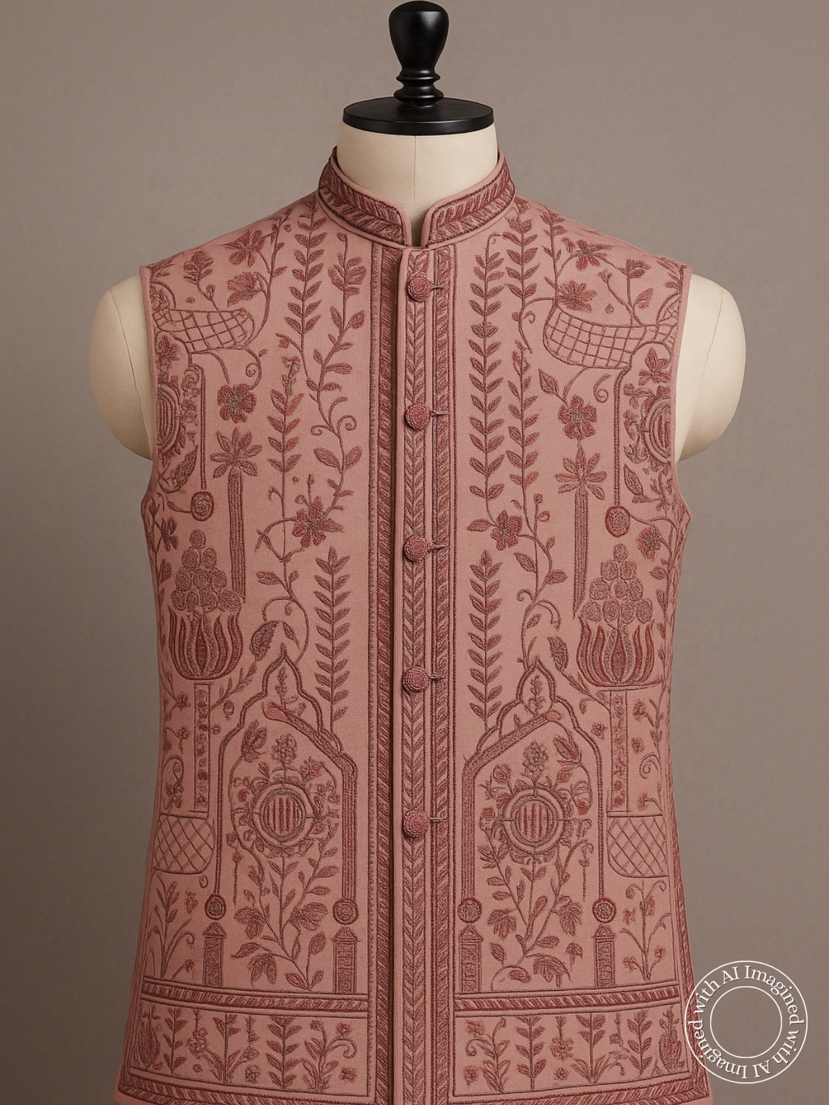 The Riwaayat – Unstitched Onion Nehru Jacket Fabric for Men 12534