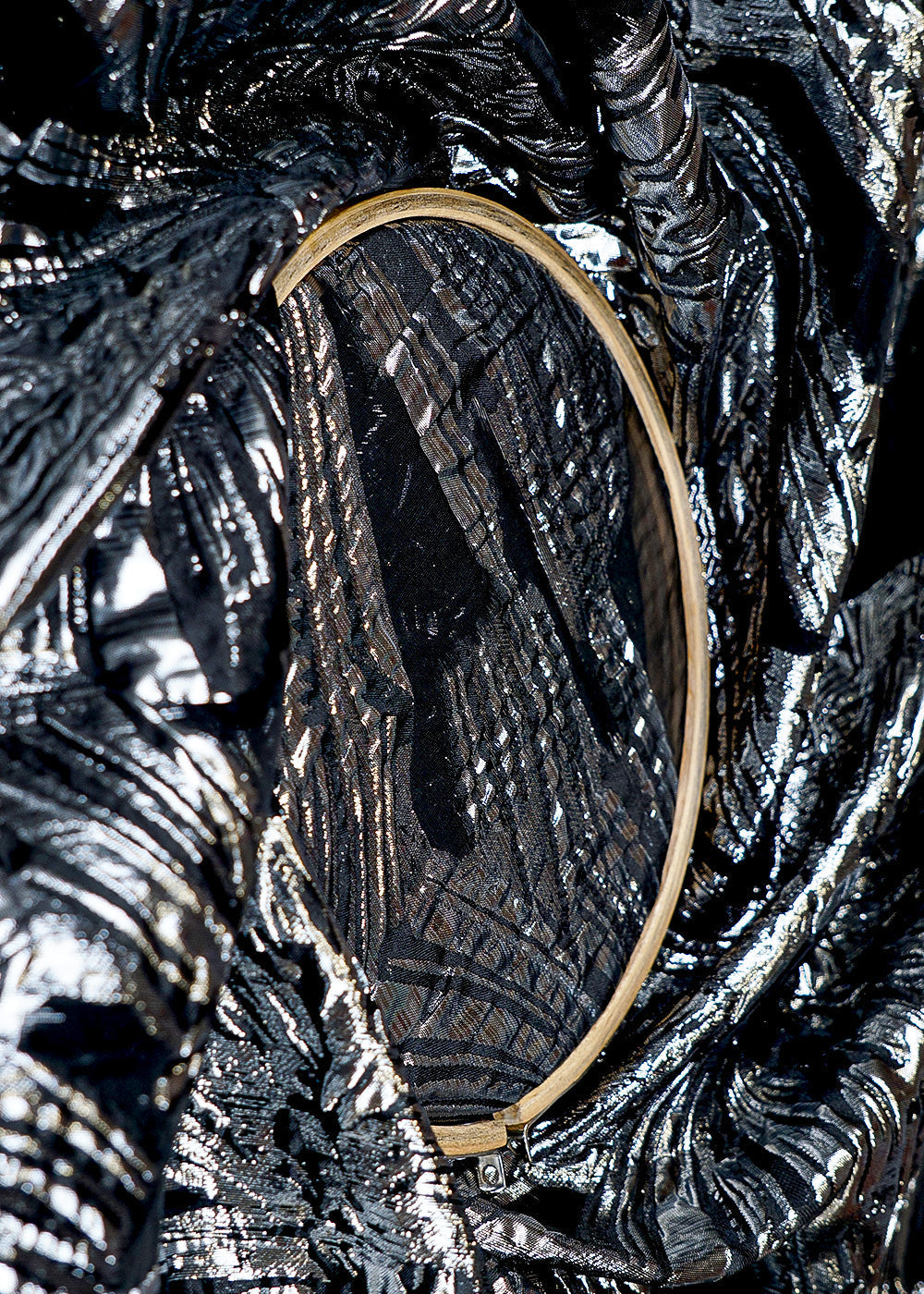 Silver-Imported-Organza-Fabric-with-Allover-Lurex-Thread-Weave-12900-close-view