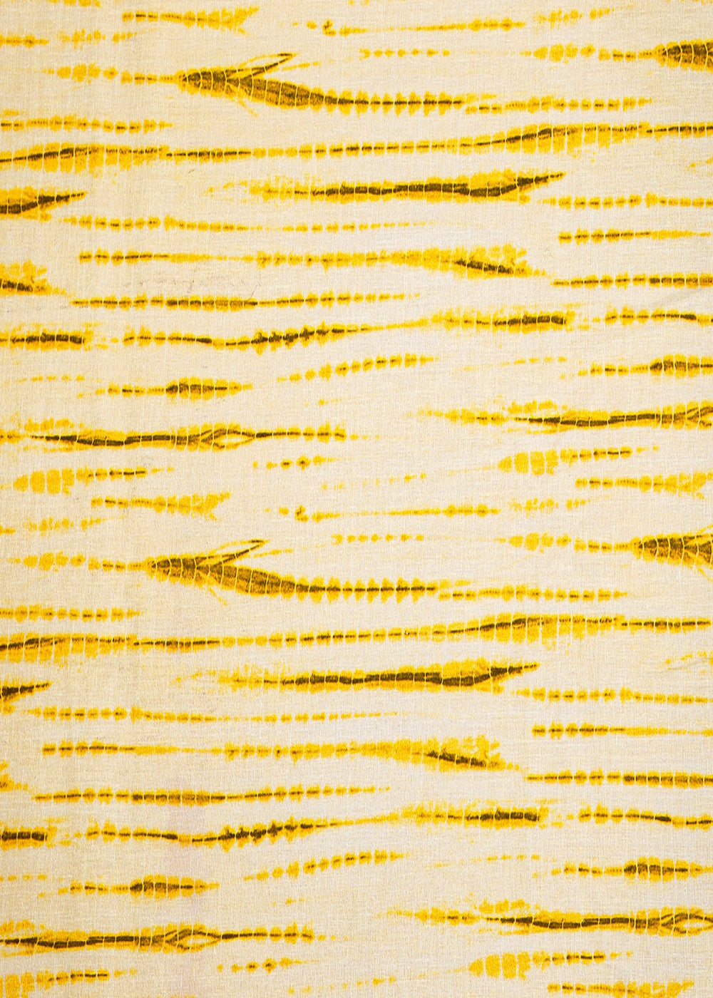 Yellow-Printed-Cotton-Fabric-With-Tie-And-Dye-Pattern-13754