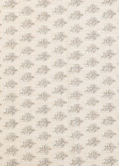 Grey Cotton Fabric with Allover Traditional Motifs 13866