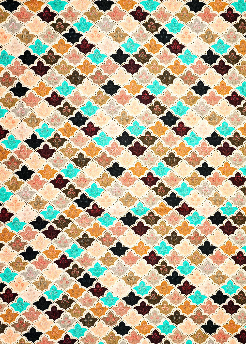 Peach-Glaze-Cotton-Fabric-With-Multi-Color-Abstract-Check-Print-13910