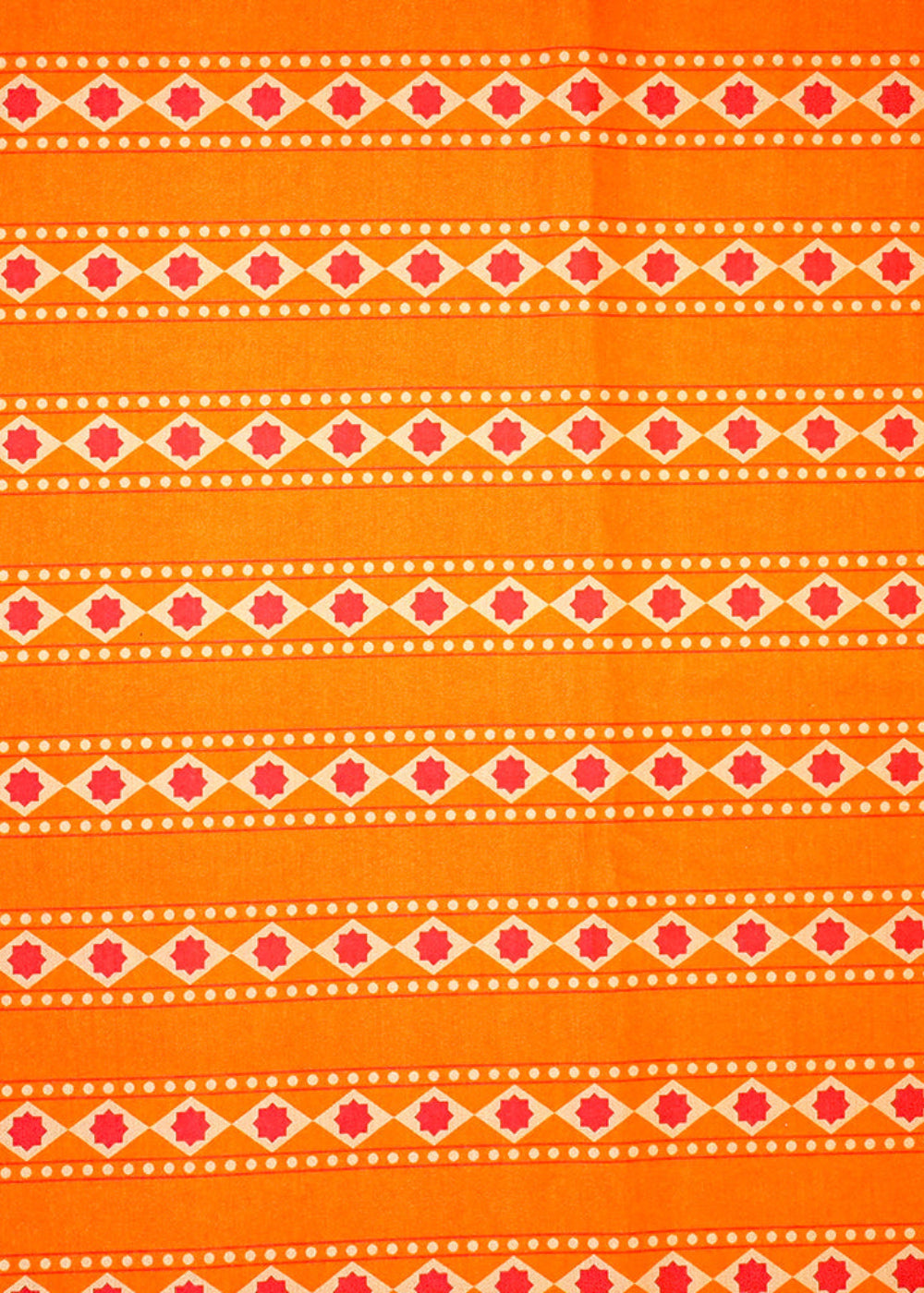 Orange-Cotton-Silk-Fabric-With-Alternate-Stripes-Pattern-13924