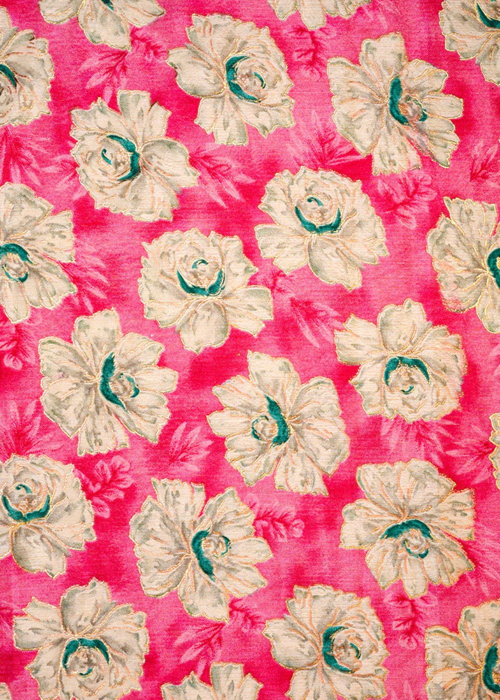 Pink-Chinon-Chiffon-Fabric-with-Allover-White-Flowers-14006