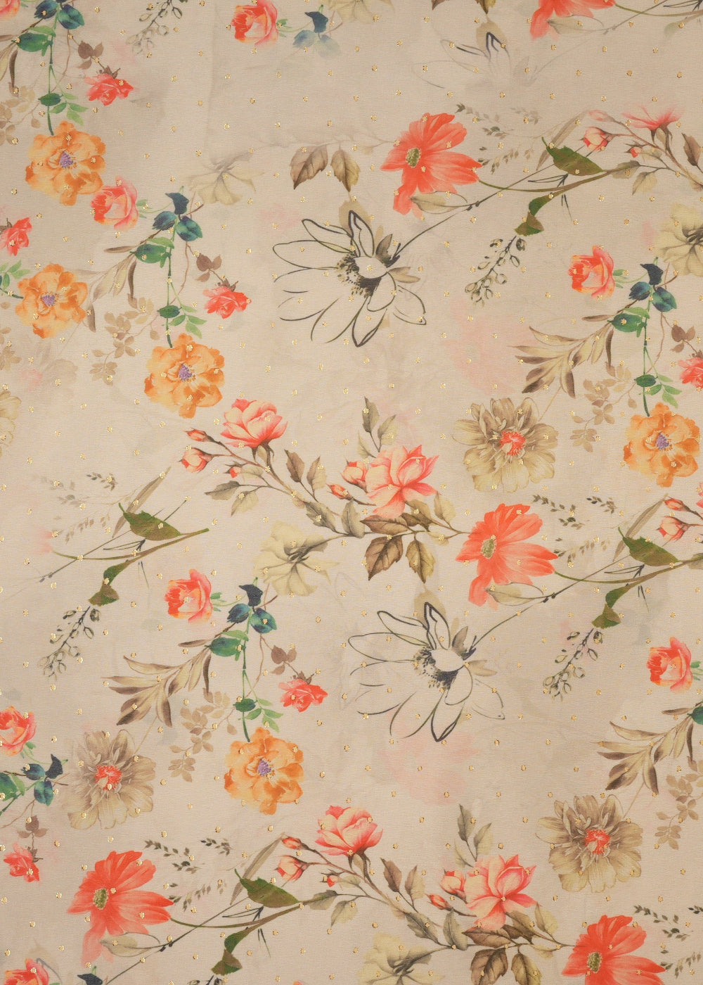Off-White-Fox-Georgette-Fabric-with-Allover-Floral-Motifs-14016