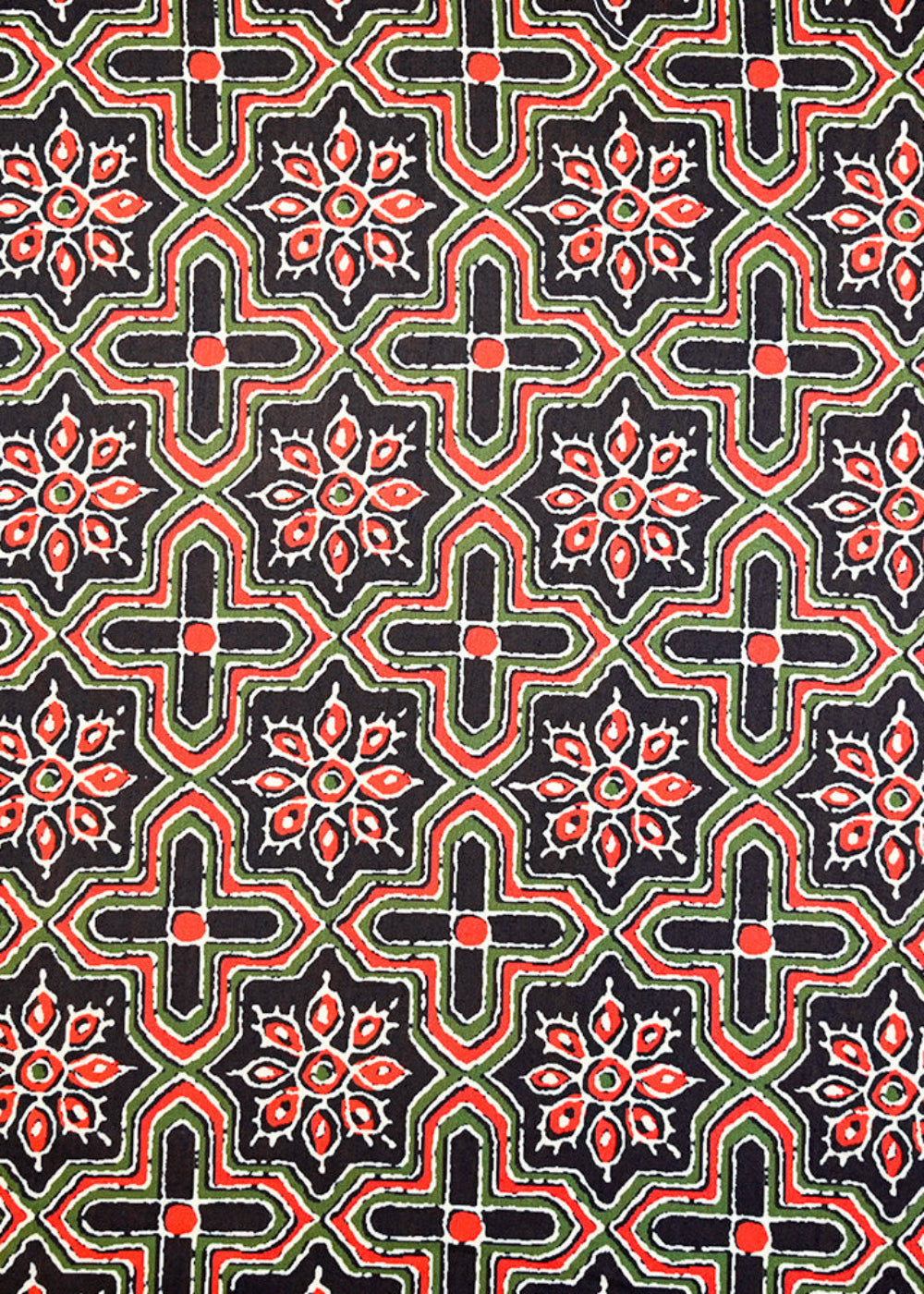 Black-Muslin-Fabric-with-Allover-Traditional-Pattern-14060
