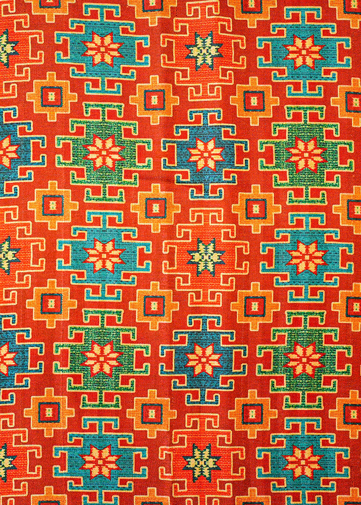 Deep-Maroon-Modal-Dupion-Fabric-with-Allover-Traditional-Pattern-14148